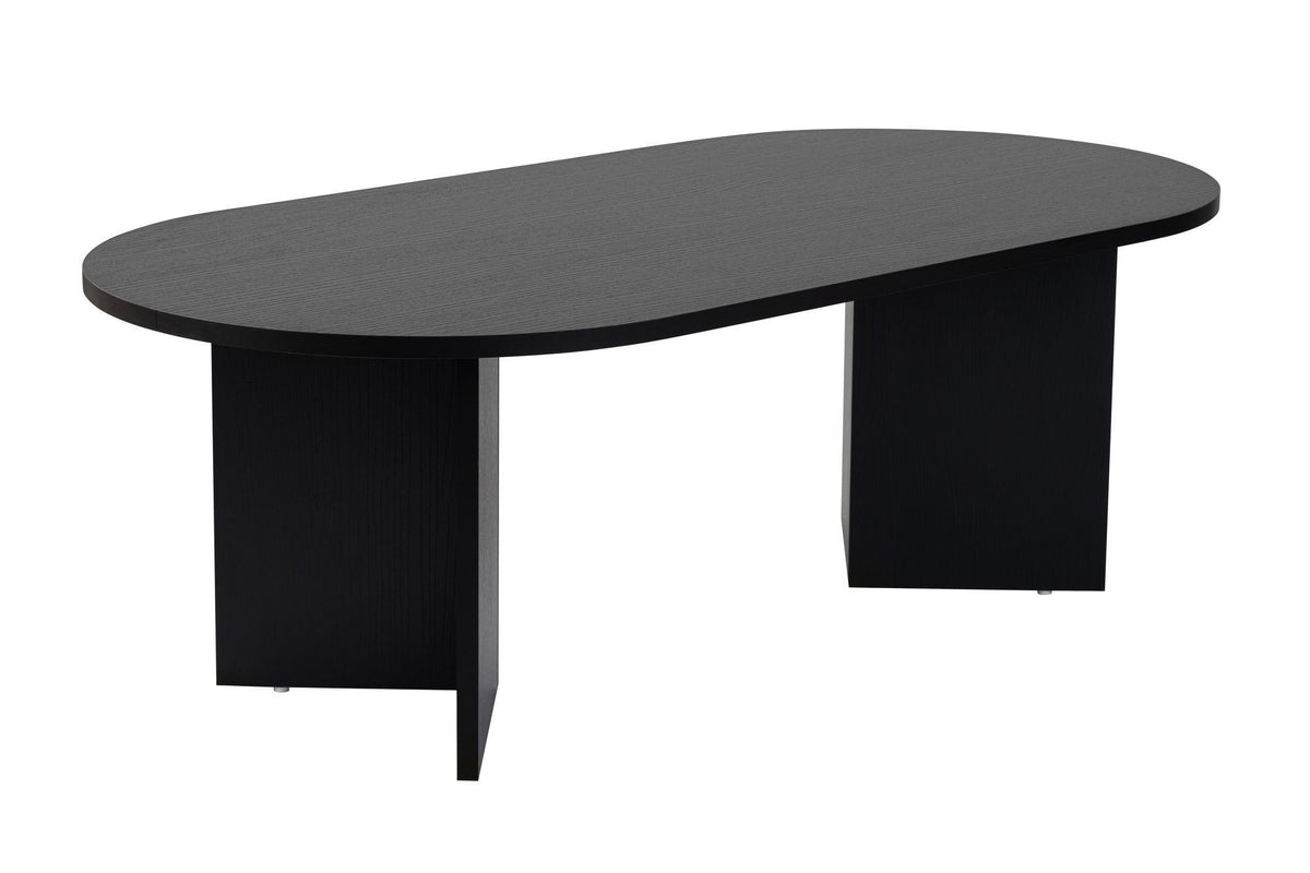 Τραπεζάκι Σαλονιού Glossa Μαύρο Ξύλο 119x60x40 εκ. Μελαμίνης