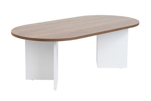 Τραπεζάκι Σαλονιού Glossa Καρυδί Venezia - Λευκό 119x60x40 εκ. Μελαμίνης