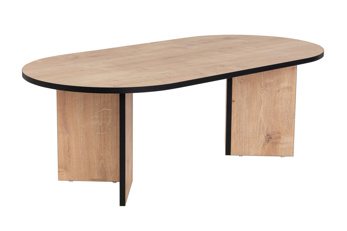 Τραπεζάκι Σαλονιού Glossa Δρυς Sapphire - Μαύρο 119x60x40 εκ. Μελαμίνης