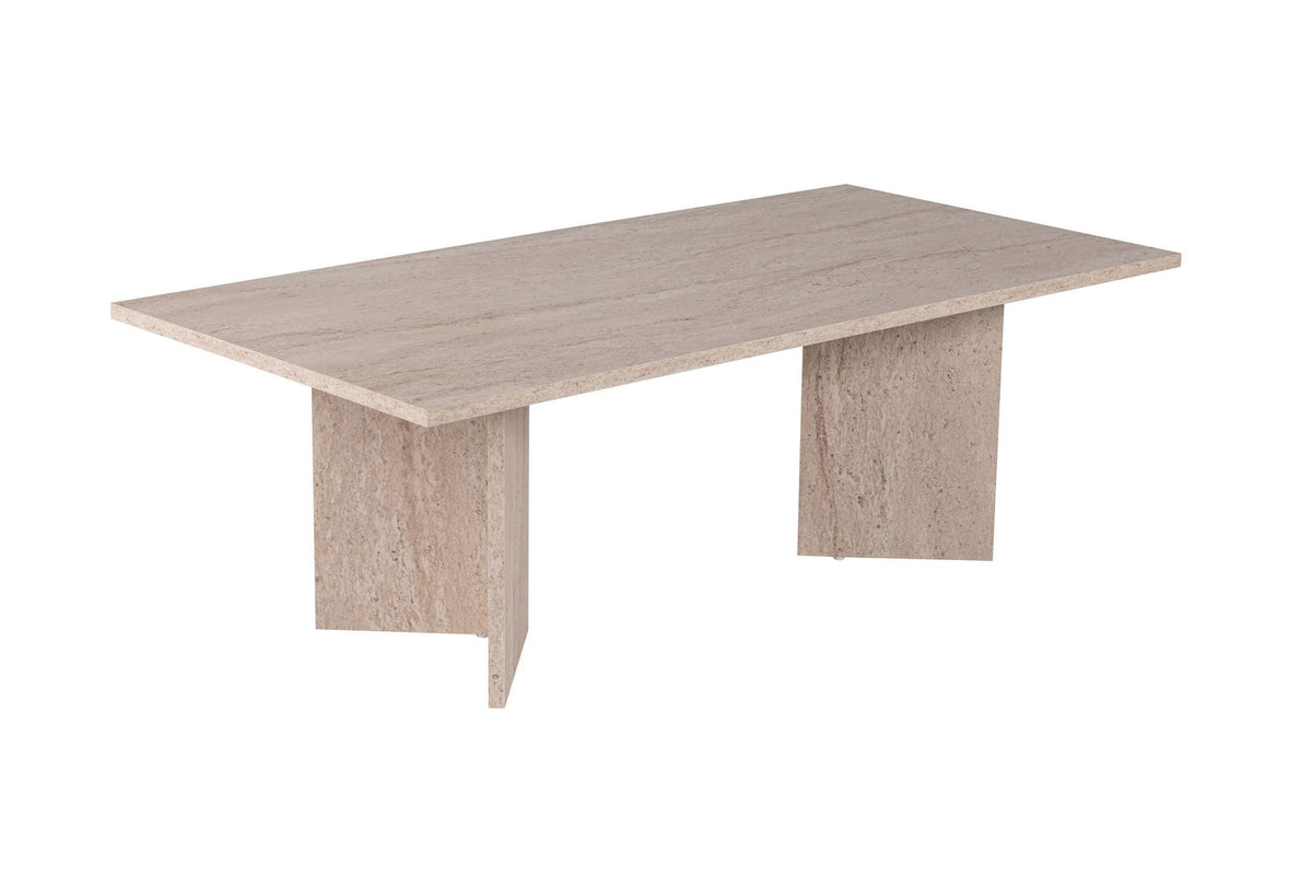 Τραπεζάκι Σαλονιού Elaia Travertine 119x60x40 εκ. Μελαμίνης
