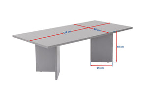 Τραπεζάκι Σαλονιού Elaia Καρυδί Venezia 119x60x40 εκ. Μελαμίνης