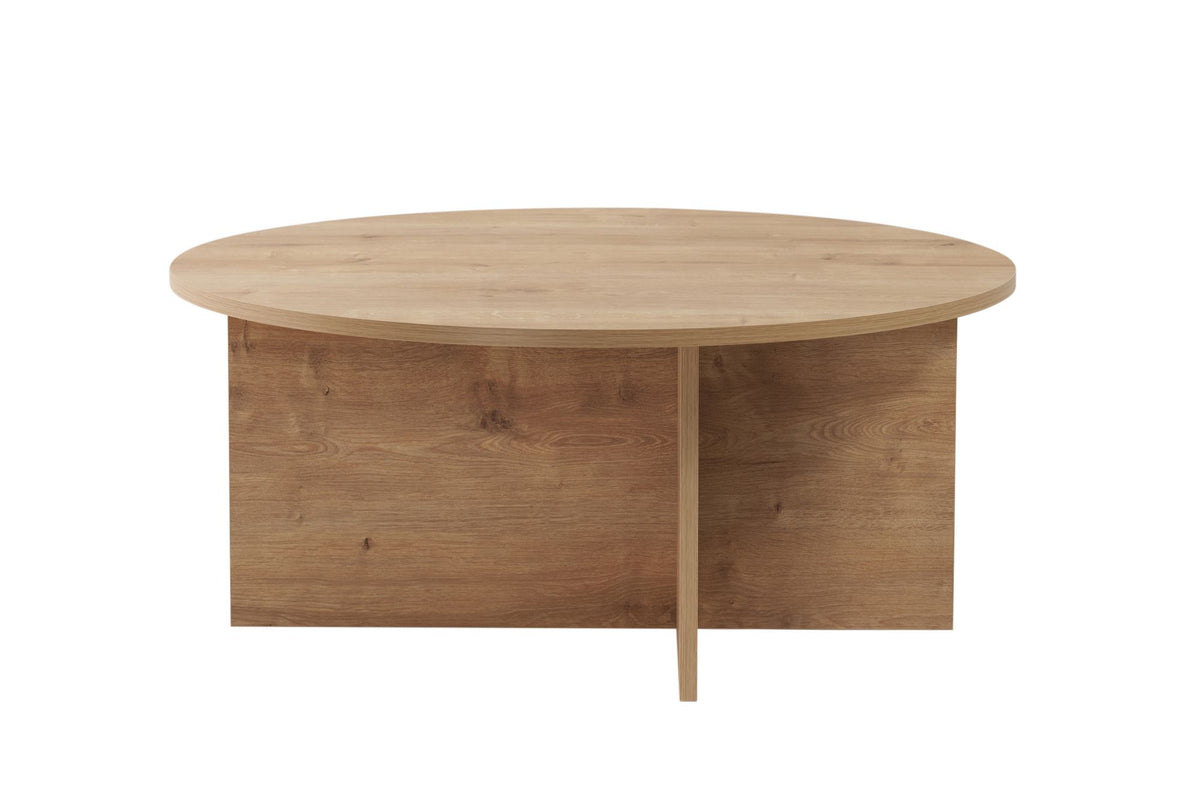 Τραπεζάκι Σαλονιού Selini Δρυς Sapphire 90x90x40 εκ. Μελαμίνης
