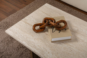 Τραπεζάκι Σαλονιού Elaia Travertine - Καρυδί Venezia 119x60x40 εκ. Μελαμίνης