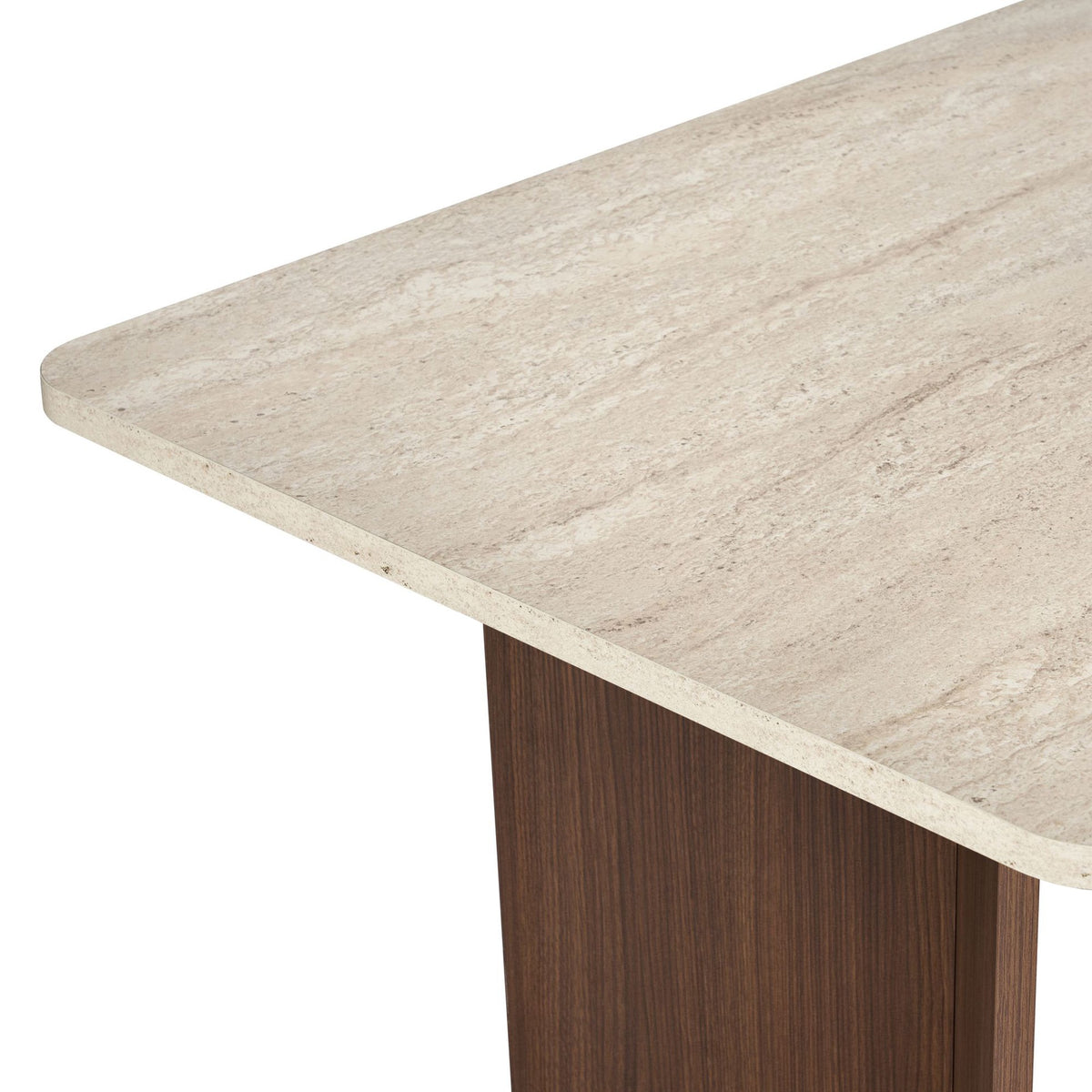 Τραπέζι Τραπεζαρίας Chalki Travertine - Καρυδί Milano 180x90x75 εκ. Μελαμίνης