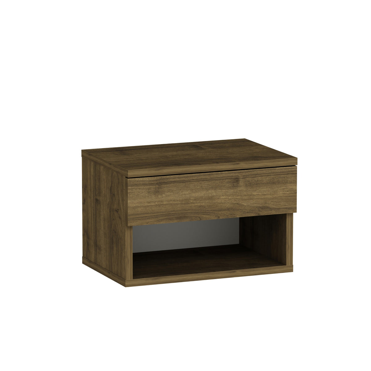 Κομοδίνο Elatou Καρυδί 44.6x31.6x29 εκ. Μελαμίνης