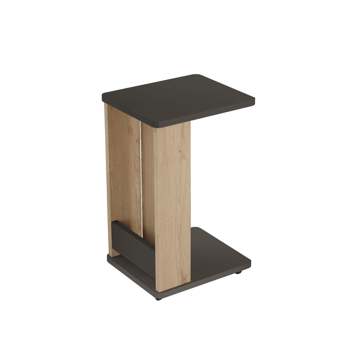 Βοηθητικό Τραπεζάκι Magoulas Δρυς - Ανθρακί 32x55x42 εκ. Μελαμίνης - Pakobazaar
