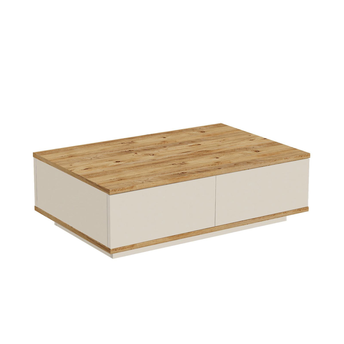 Τραπεζάκι Σαλονιού Pigadia Ατλαντικό Πεύκο - Cashmere 90x60x28.6 εκ. Μελαμίνης