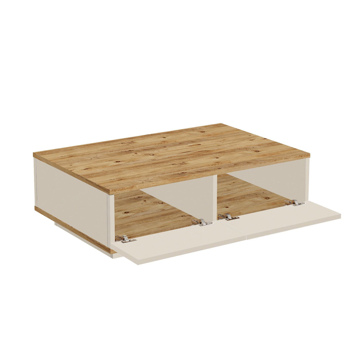 Τραπεζάκι Σαλονιού Pigadia Ατλαντικό Πεύκο - Cashmere 90x60x28.6 εκ. Μελαμίνης