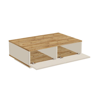 Τραπεζάκι Σαλονιού Pigadia Ατλαντικό Πεύκο - Cashmere 90x60x28.6 εκ. Μελαμίνης
