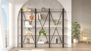Βιβλιοθήκη Amfilochia Ατλαντικό Πεύκο 219.6x34x180 εκ. Μελαμίνης