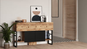 Κονσόλα Gramvousa Ατλαντικό Πεύκο 138.8x43.3x83.6 εκ. Μελαμίνης
