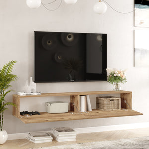 Έπιπλο Τηλεόρασης Atsipopoulo Ατλαντικό Πεύκο 180x31.6x29.6 εκ. Μελαμίνης