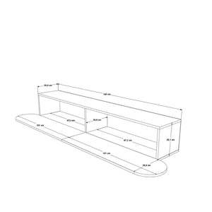 Έπιπλο Τηλεόρασης Tolo Άμμου 200x31.6x29.6 εκ. Μελαμίνης