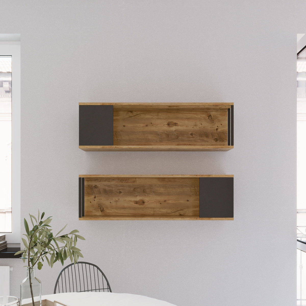 Ράφι Τοίχου Malounta Ατλαντικό Πεύκο 100x22x29.6 εκ. Μελαμίνης
