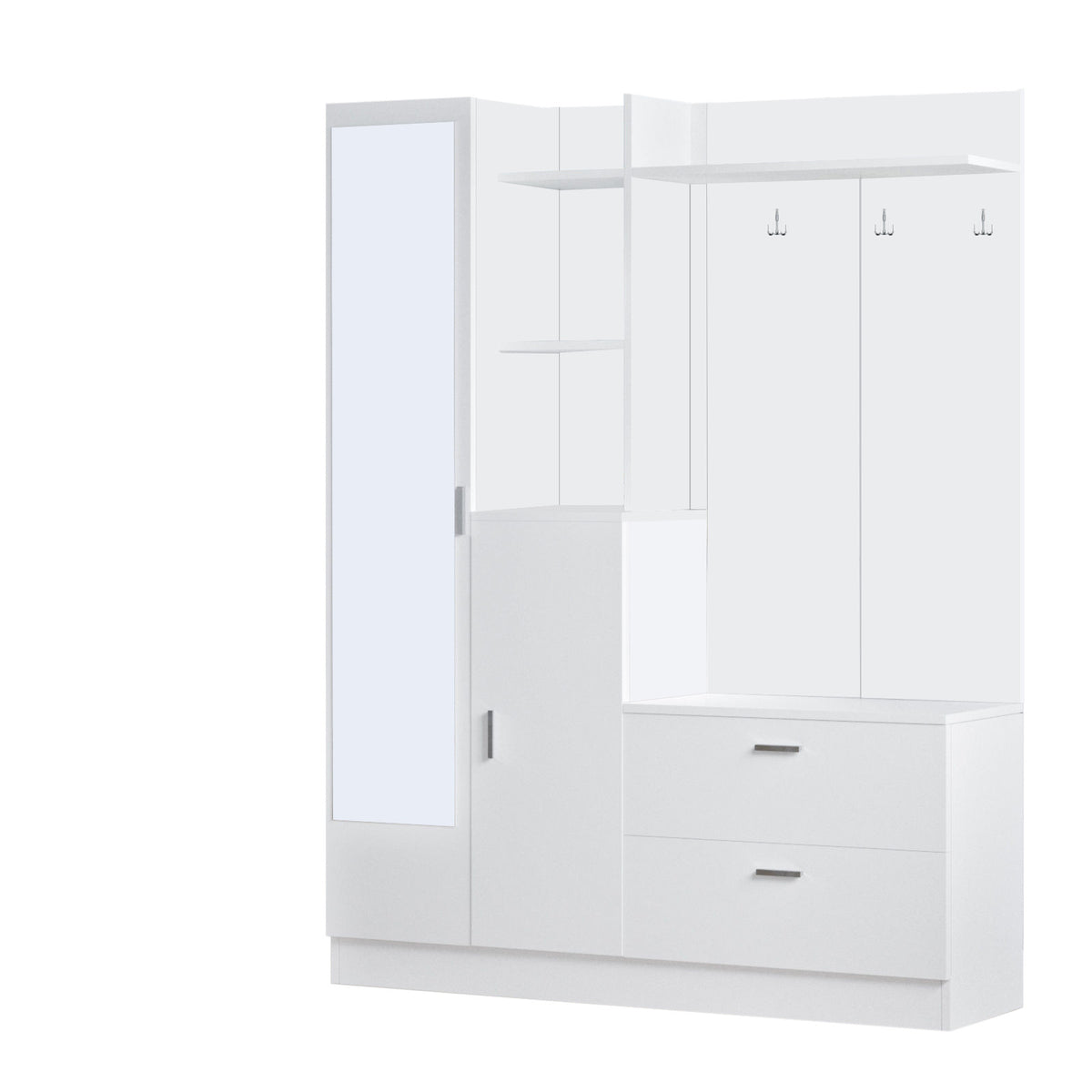 Έπιπλο Εισόδου Itea Λευκό 140x36.8x181.8 εκ. Μελαμίνης
