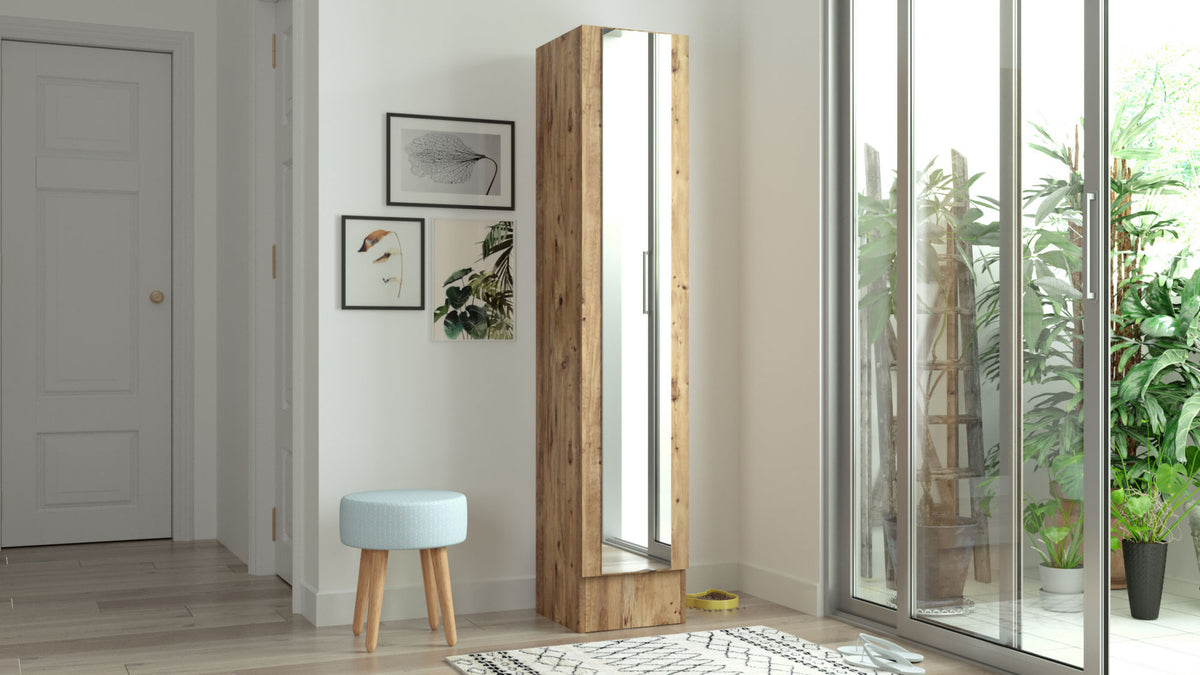 Έπιπλο Εισόδου Spata Ατλαντικό Πεύκο 35.5x35.5x180 εκ. Μελαμίνης