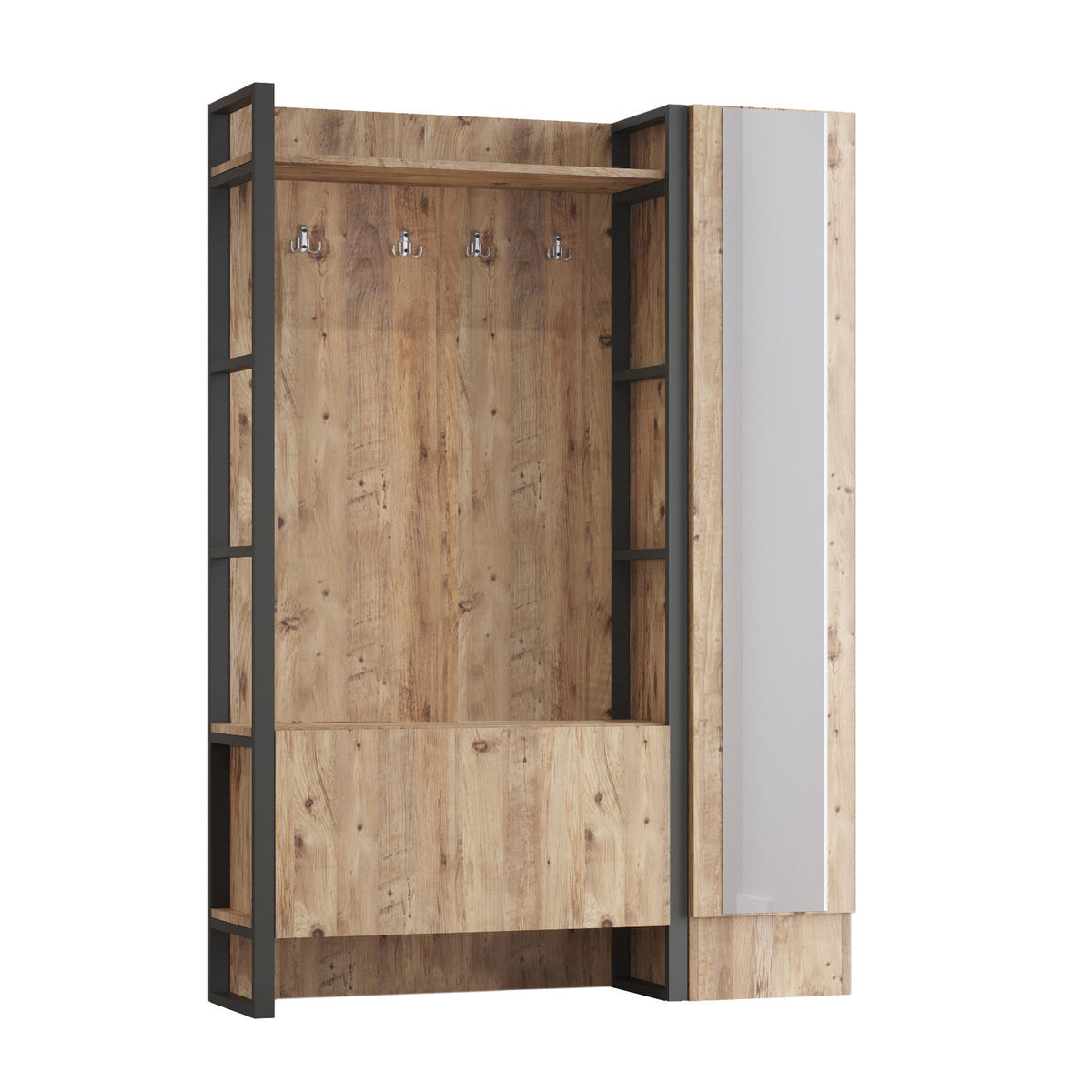 Έπιπλο Εισόδου Stagira Ατλαντικό Πεύκο 125.5x34x180 εκ. Μελαμίνης