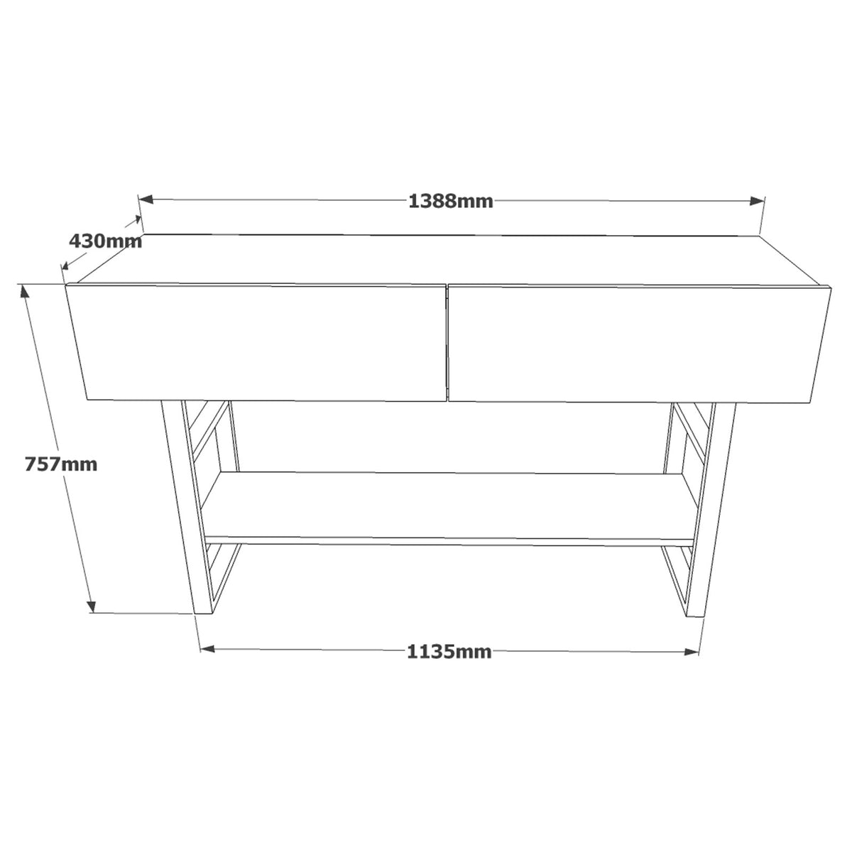 Έπιπλο Εισόδου Pelagos Ατλαντικό Πεύκο 138.8x43x75.7 εκ. Μελαμίνης