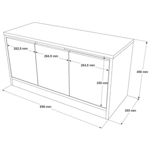 Παπουτσοθήκη Sidari Δρυς 89.6x35.5x45.8 εκ. Μελαμίνης