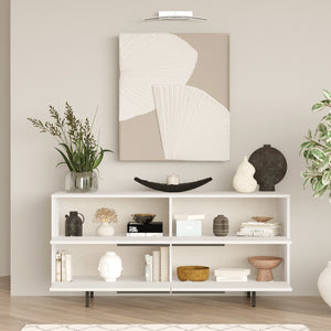 Κονσόλα Agridia Λευκό 160x44.5x74.3 εκ. Μελαμίνης