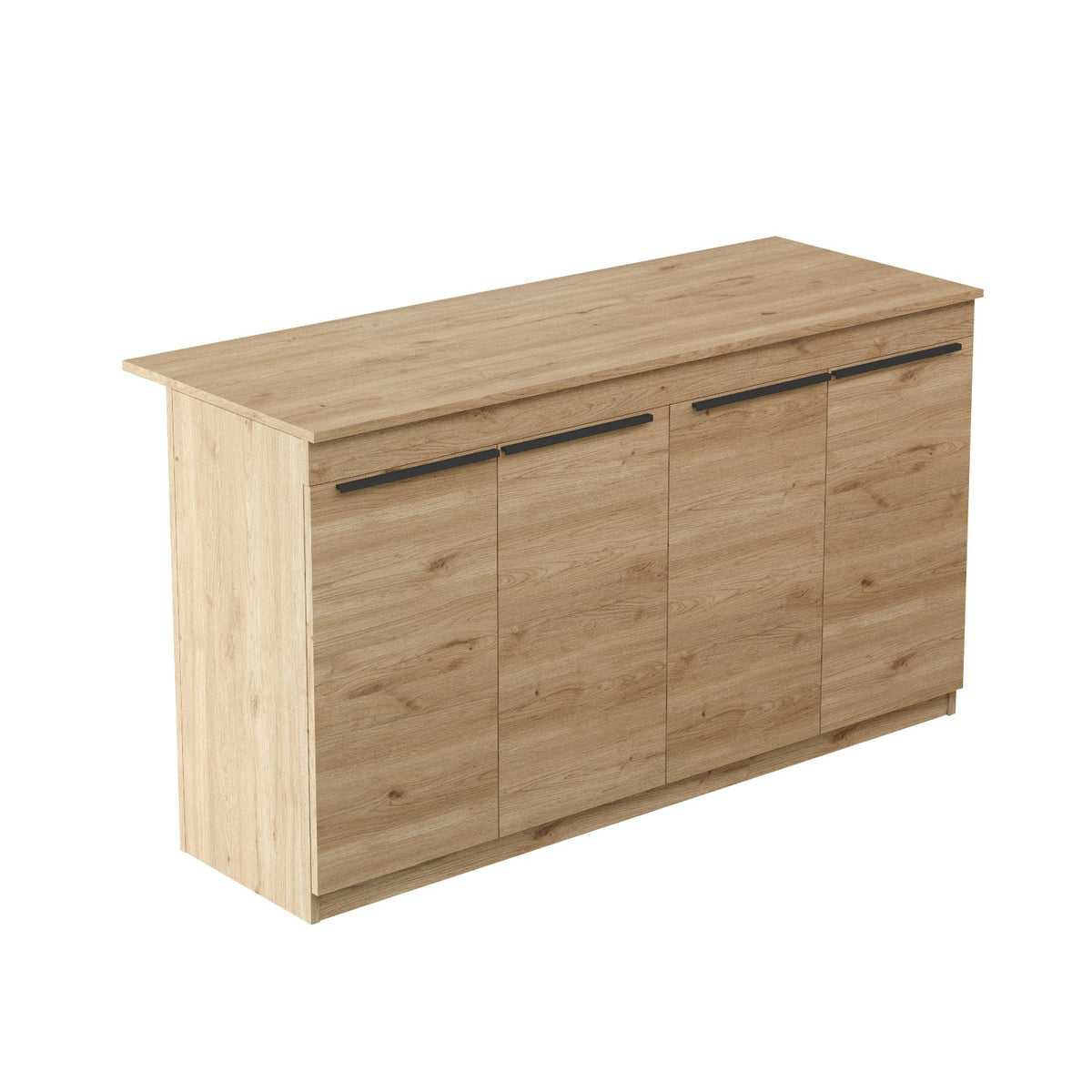 Τραπέζι Κουζίνας Lagia Δρυς 160x60x90 εκ. Μελαμίνης