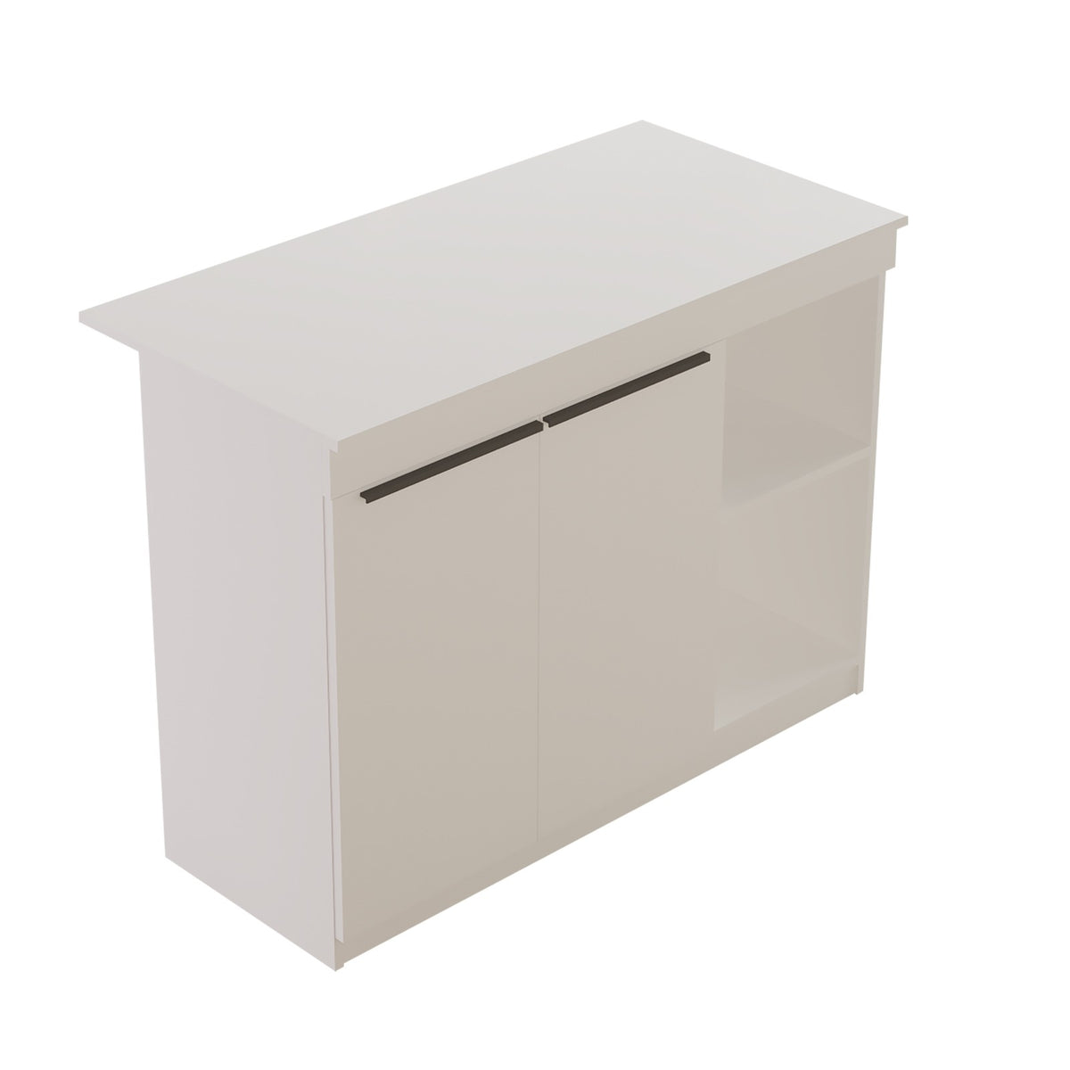 Τραπέζι Κουζίνας Lefkochori Λευκό 120x60x88.2 εκ. Μελαμίνης