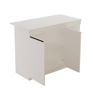 Τραπέζι Κουζίνας Lefkochori Λευκό 120x60x88.2 εκ. Μελαμίνης