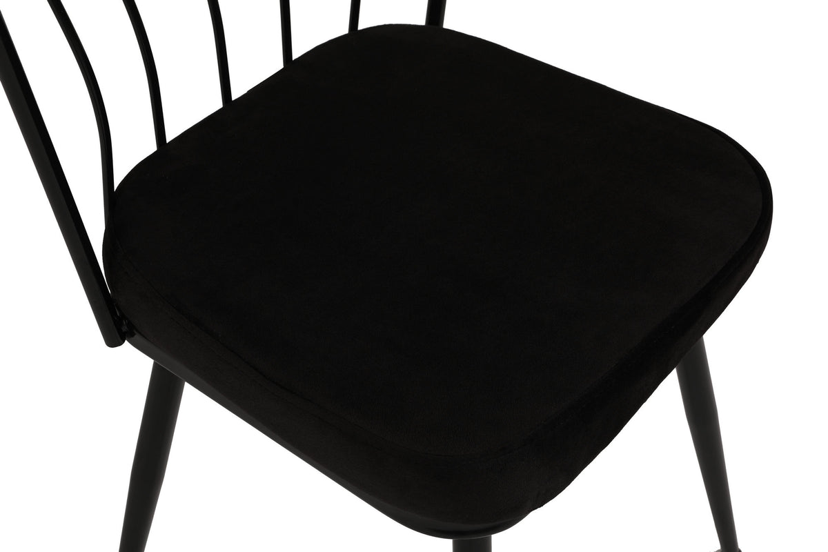 Σετ 2 Καρεκλών Vari Μαύρο 43x42x82 εκ. - Pakobazaar