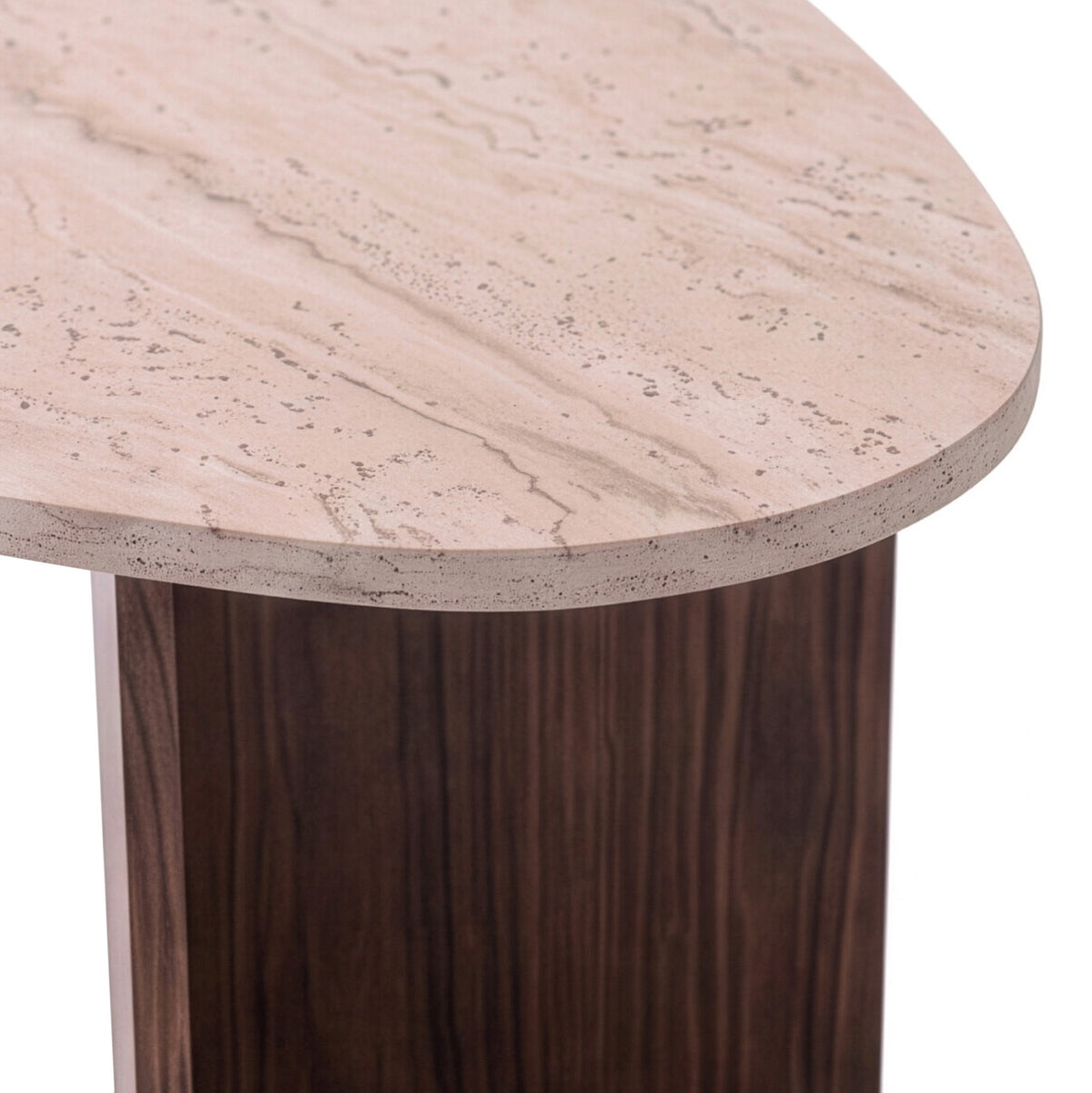 Τραπεζάκι Σαλονιού Pikermi Travertine - Καρυδί 139.5x79.5x42 εκ. Μελαμίνης