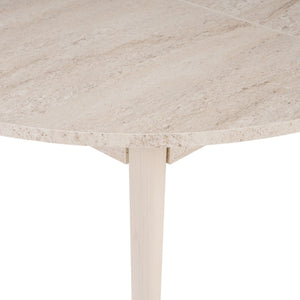 Τραπέζι Τραπεζαρίας Loutro Travertine - Δρυς 100x100x75 εκ. Μελαμίνης