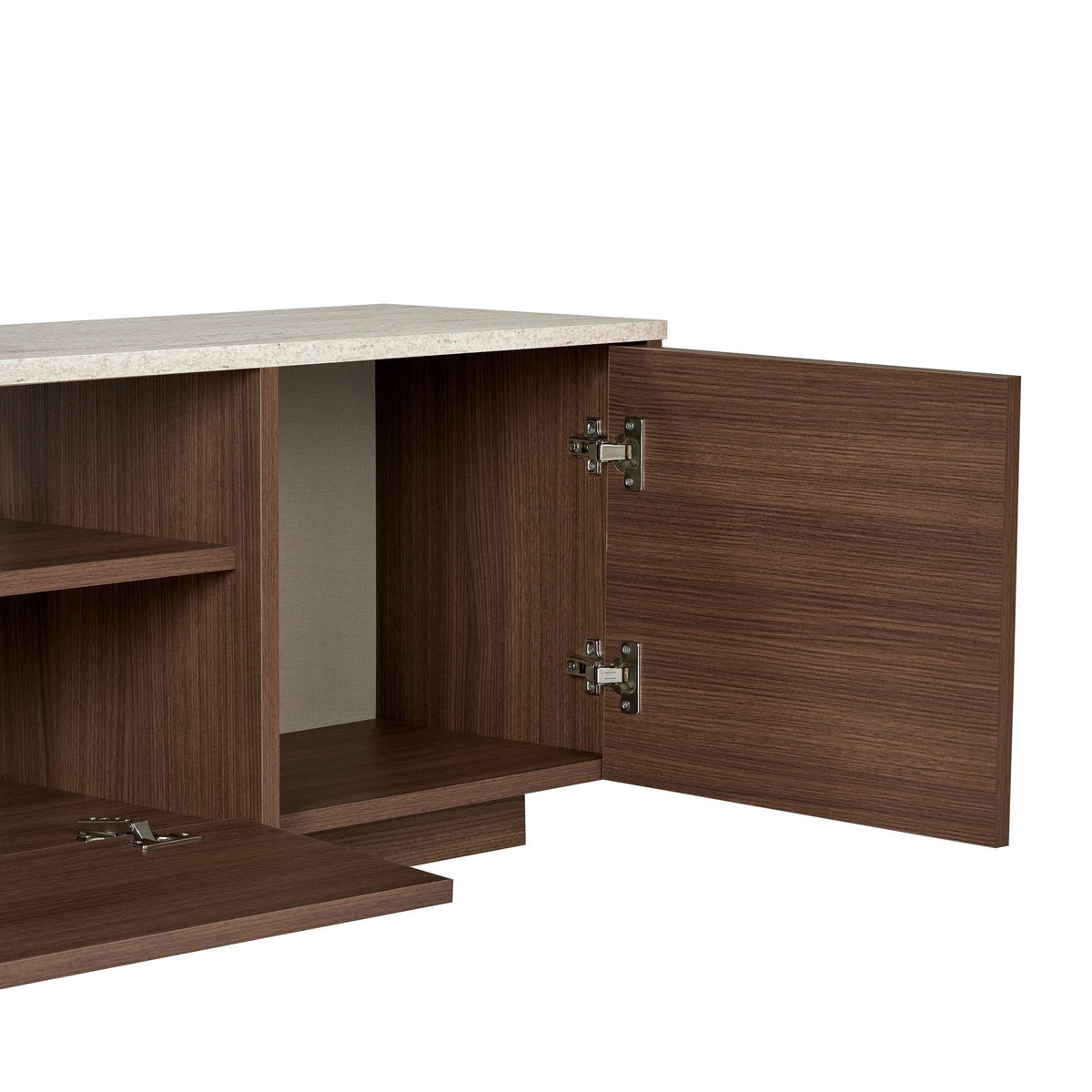Έπιπλο Τηλεόρασης Gialiskari Travertine - Καρυδί Milano 180x35x46 εκ. Μελαμίνης