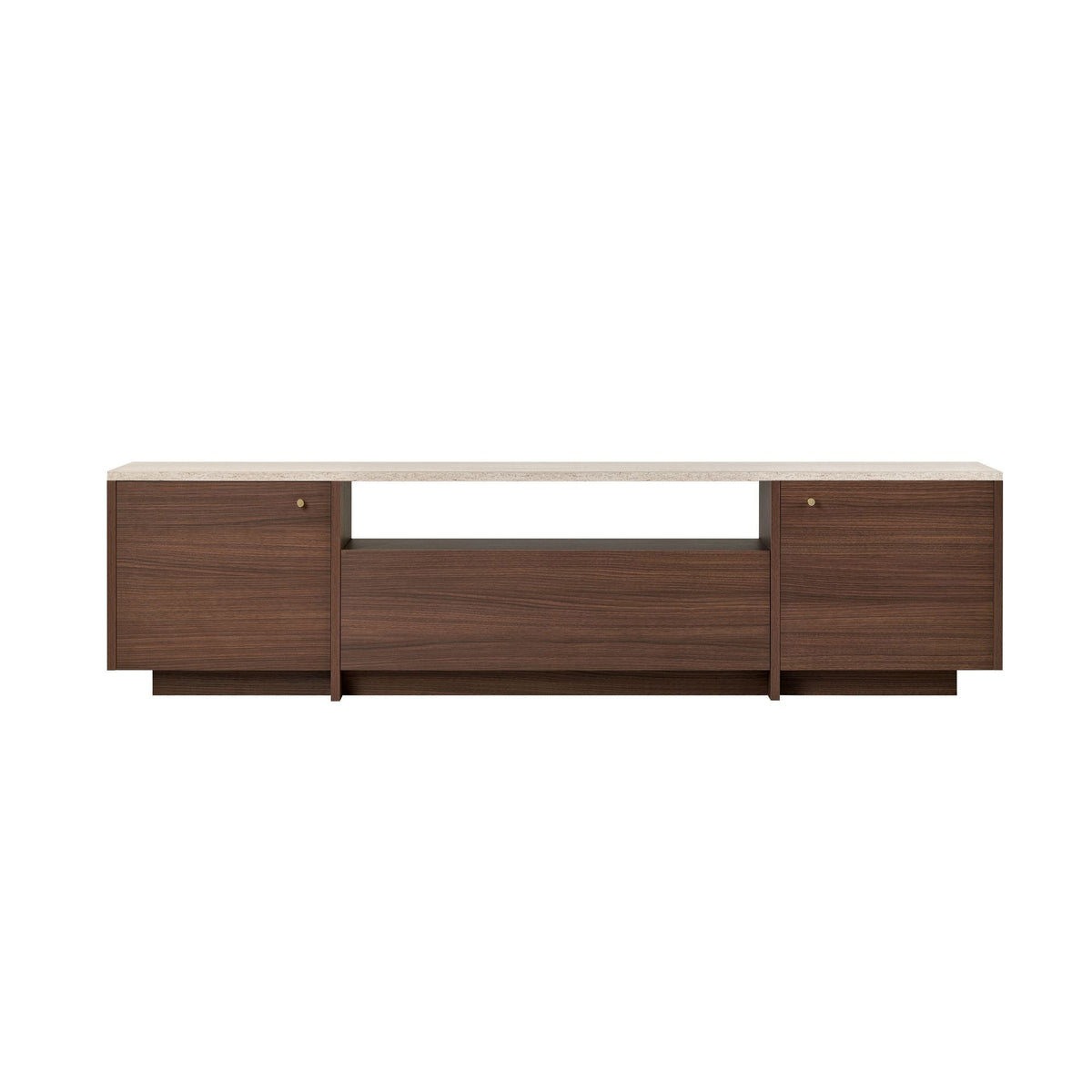 Έπιπλο Τηλεόρασης Gialiskari Travertine - Καρυδί Milano 180x35x46 εκ. Μελαμίνης