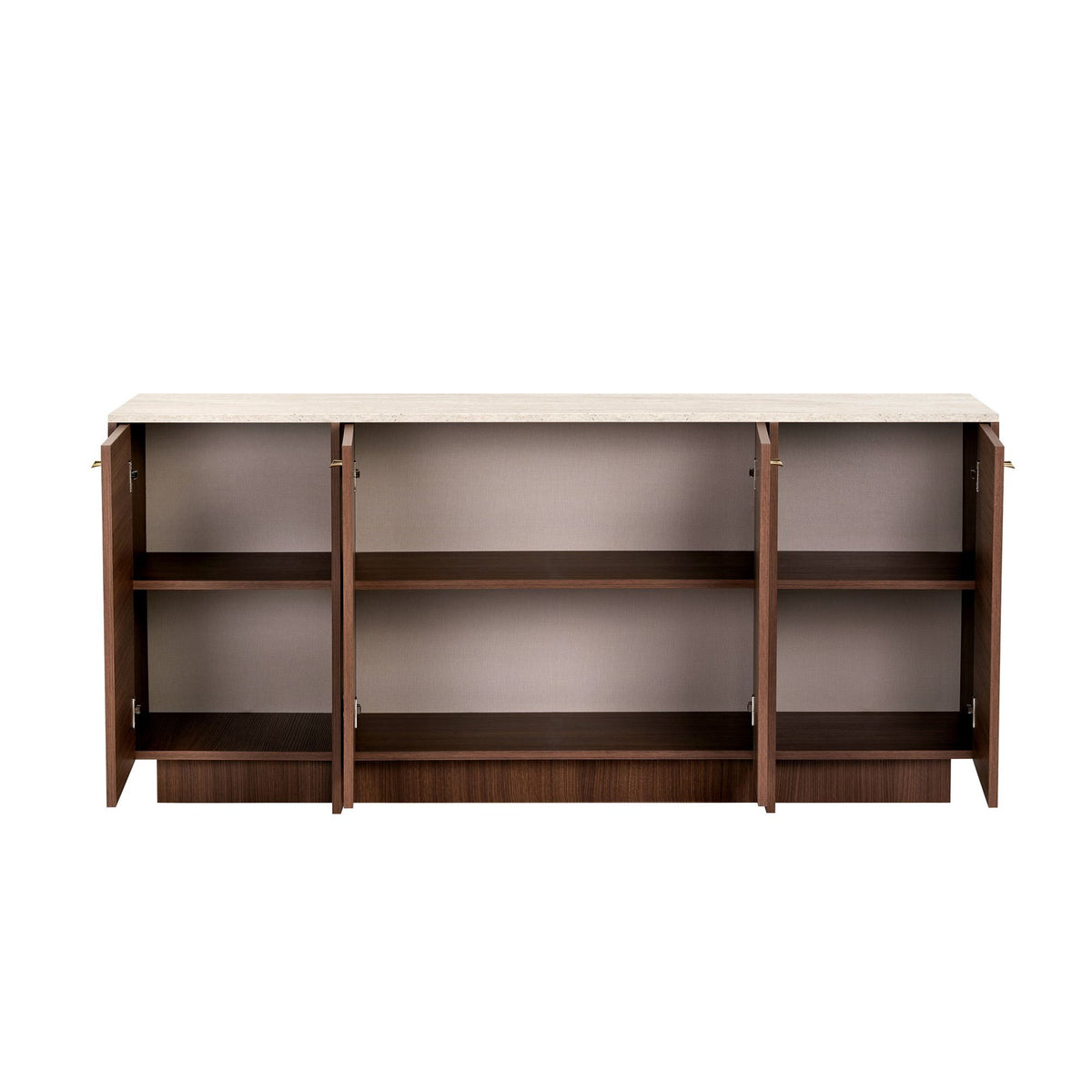 Κονσόλα Myrina Travertine - Καρυδί Milano 180x45x82 εκ. Μελαμίνης