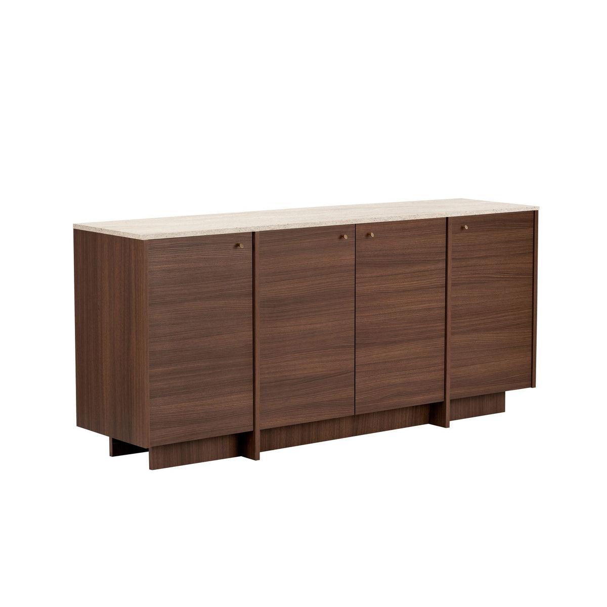Κονσόλα Myrina Travertine - Καρυδί Milano 180x45x82 εκ. Μελαμίνης