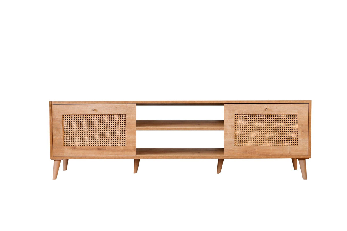 Έπιπλο Τηλεόρασης Pyrgaki Δρυς 180x40x55 εκ. Μελαμίνης