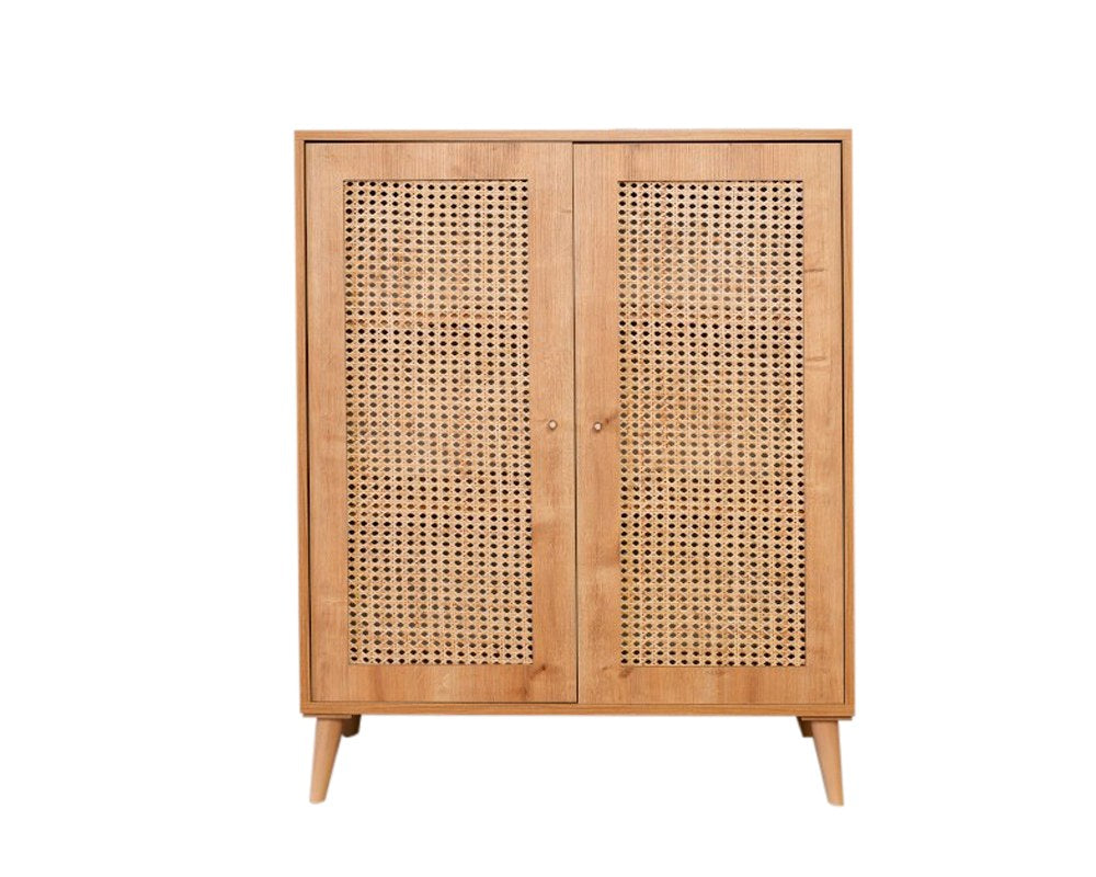 Μπουφές Pyrgaki Δρυς 40x40x110 εκ. Μασίφ Ξύλου