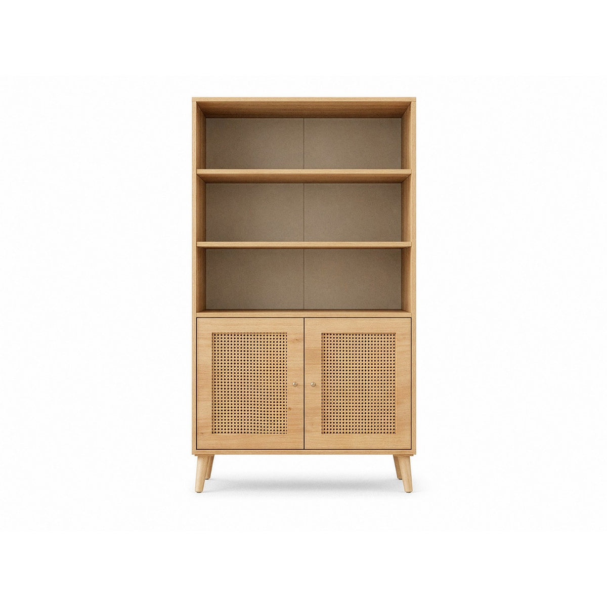 Βιβλιοθήκη Pyrgaki Δρυς 90x41x156.6 εκ. Μασίφ Ξύλου