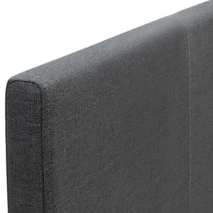 Κρεβάτι Flat  υφασμάτινο χρώμα ανθρακί 120x200εκ. - Pakobazaar