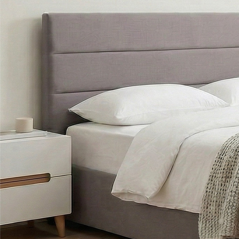 Κρεβάτι Olmo  βελούδινο με αποθηκευτικό χώρο χρώμα γκρι 160x200εκ. - Pakobazaar