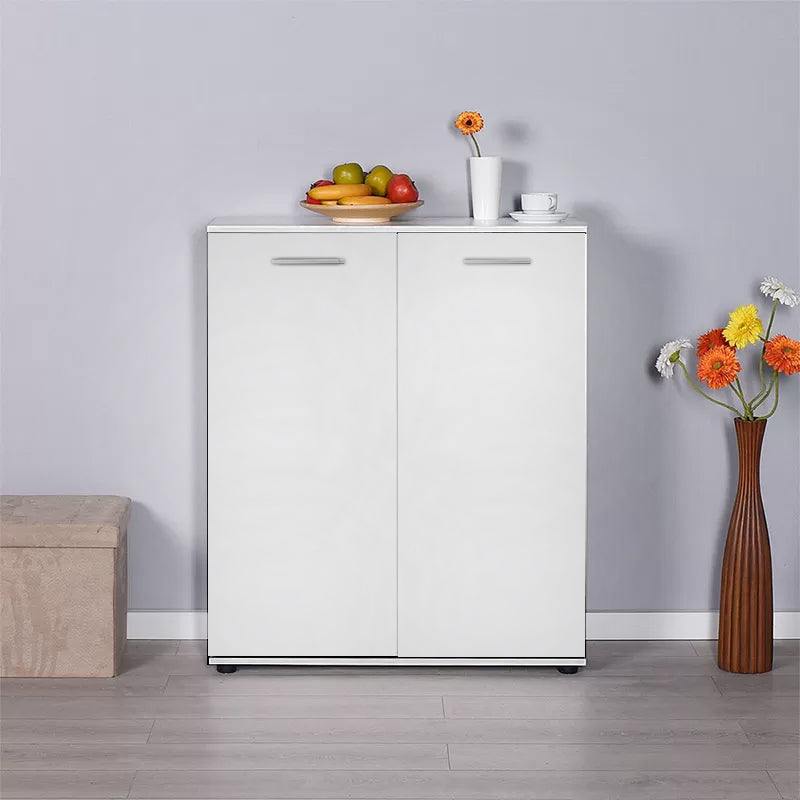 Ντουλάπι - παπουτσοθήκη 24 ζευγών Ultra  δίφυλλο χρώμα λευκό 91x35x108εκ. - Pakobazaar