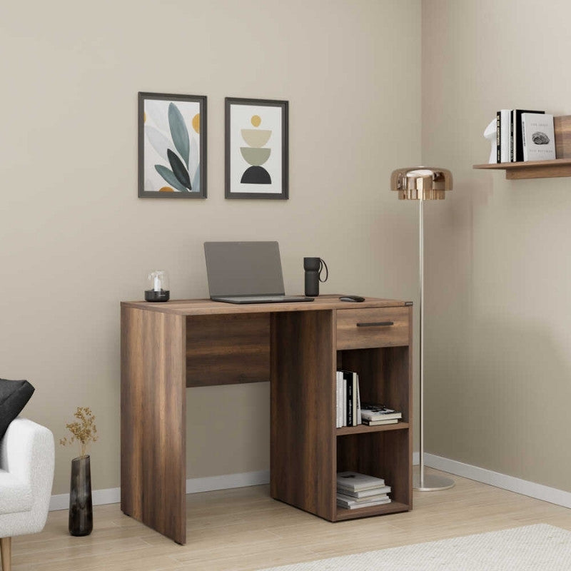 Γραφείο εργασίας Concept  χρώμα καρυδί 90x52x75εκ. - Pakobazaar