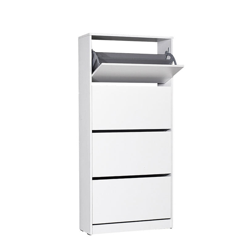 Παπουτσοθήκη Flat Duo  24 ζευγών χρώμα λευκό 73x26x157εκ. - Pakobazaar