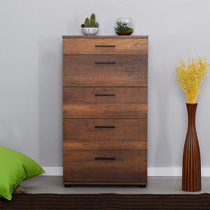 Συρταριέρα Trendline  χρώμα καρυδί 60x44x108εκ. - Pakobazaar