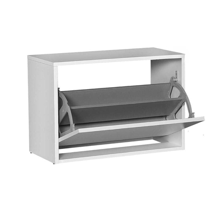 Παπουτσοθήκη Step  6 ζευγών χρώμα λευκό 60x30x42εκ. - Pakobazaar