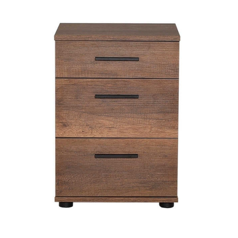 Κομοδίνο - Συρταριέρα γραφείου Trendline  χρώμα καρυδί 40x39x57εκ. - Pakobazaar