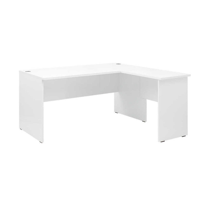 Γραφείο διευθυντικό Rio  γωνιακό αναστρέψιμο χρώμα λευκό 160x144x75εκ. - Pakobazaar