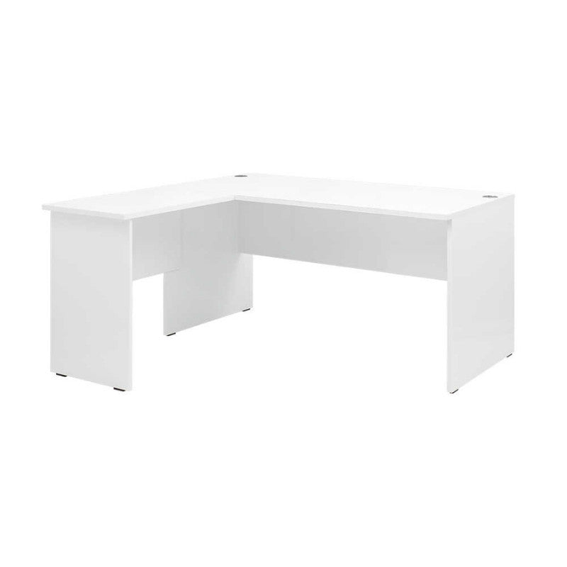 Γραφείο διευθυντικό Rio  γωνιακό αναστρέψιμο χρώμα λευκό 160x144x75εκ. - Pakobazaar