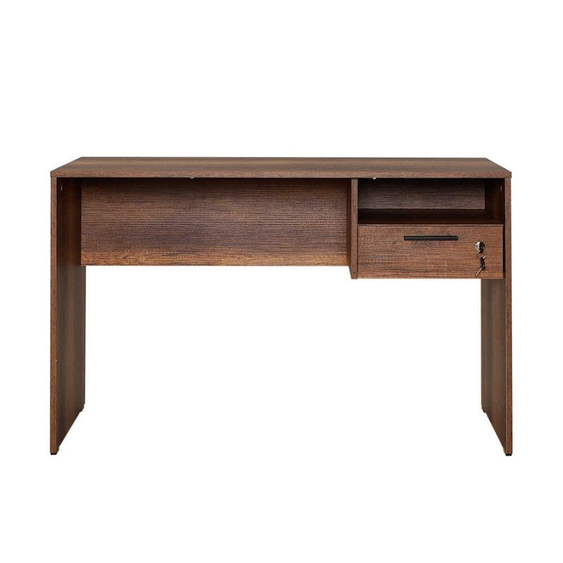 Γραφείο εργασίας με κλειδαριά Concept  χρώμα καρυδί 120x60x75εκ. - Pakobazaar