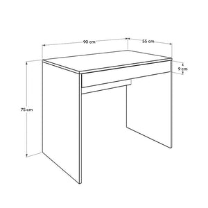 Γραφείο εργασίας Vareno  χρώμα λευκό 90x55x75εκ. - Pakobazaar