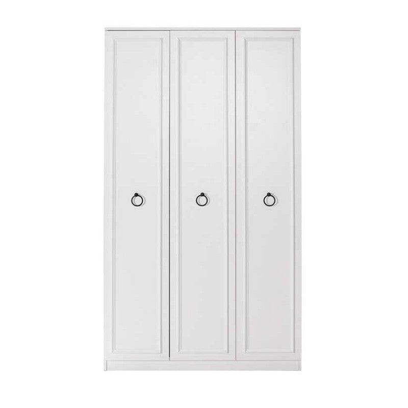 Ντουλάπα ρούχων Hampton  τρίφυλλη χρώμα λευκό 103x52x185εκ.